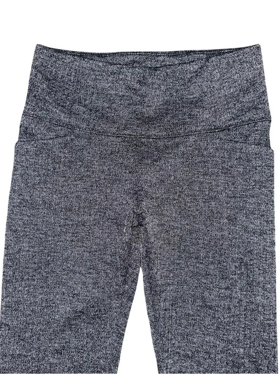 ATHLETA Gray Black Herringbone Mercer Tight High Rise Stretch Leggings Womens XS - Picture 3 of 7
